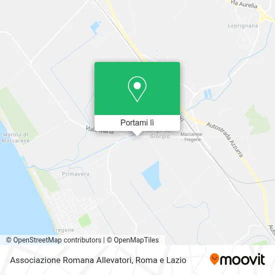 Mappa Associazione Romana Allevatori
