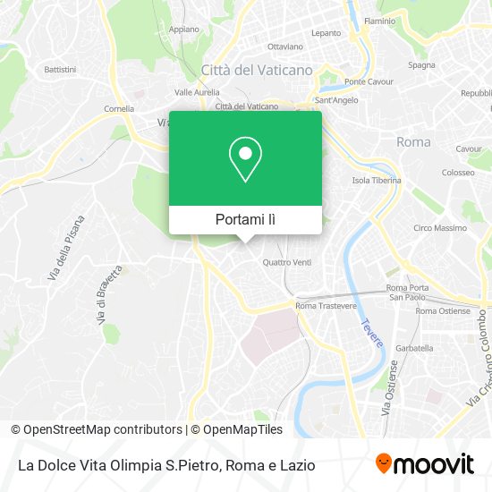 Mappa La Dolce Vita Olimpia S.Pietro