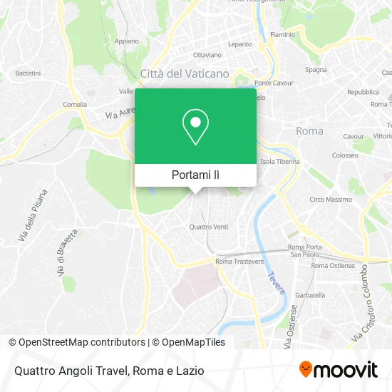 Mappa Quattro Angoli Travel