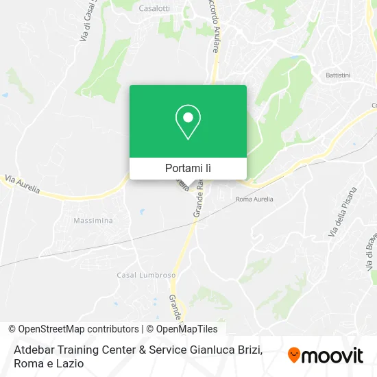 Mappa Atdebar Training Center & Service Gianluca Brizi