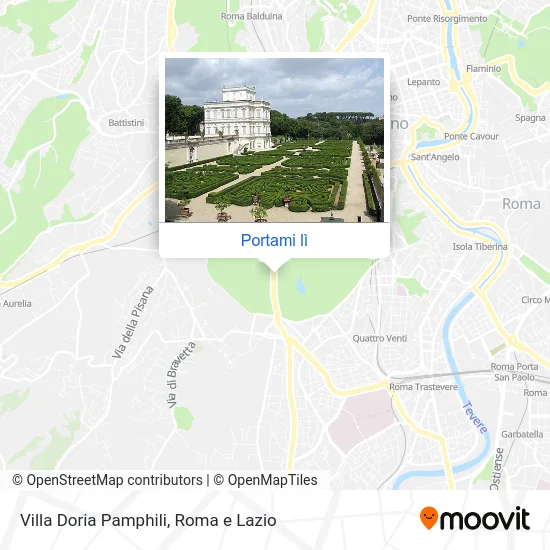 Mappa Villa Doria Pamphili
