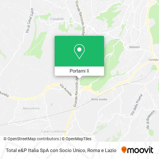 Mappa Total e&P Italia SpA con Socio Unico