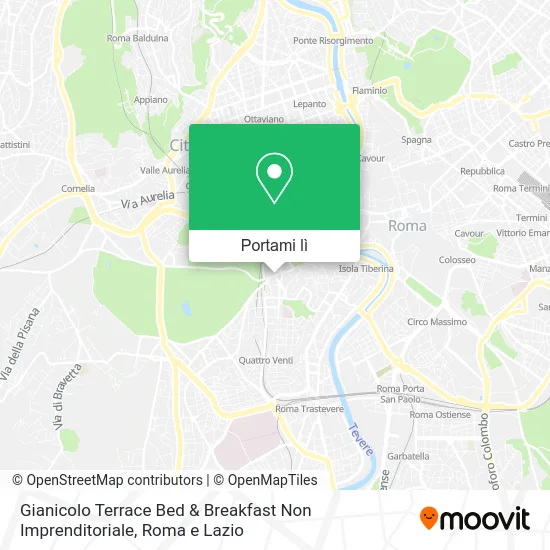 Mappa Gianicolo Terrace Bed & Breakfast Non Imprenditoriale