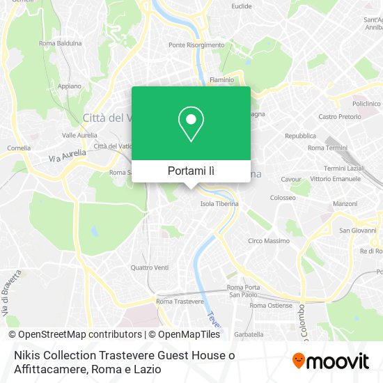 Mappa Nikis Collection Trastevere Guest House o Affittacamere