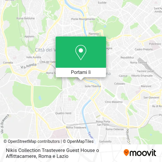 Mappa Nikis Collection Trastevere Guest House o Affittacamere