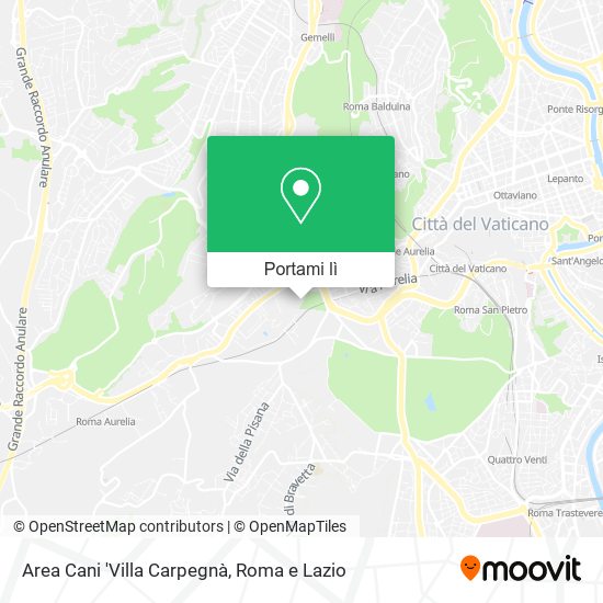 Mappa Area Cani 'Villa Carpegnà