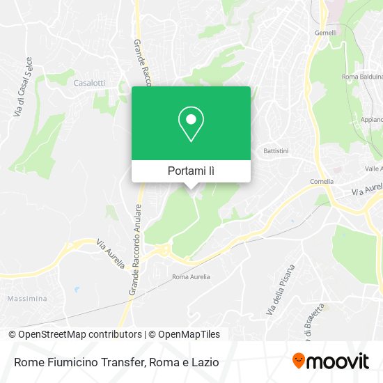 Mappa Rome Fiumicino Transfer