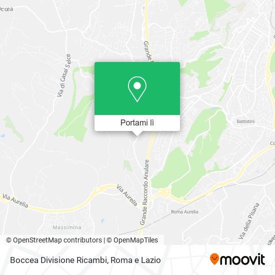 Mappa Boccea Divisione Ricambi