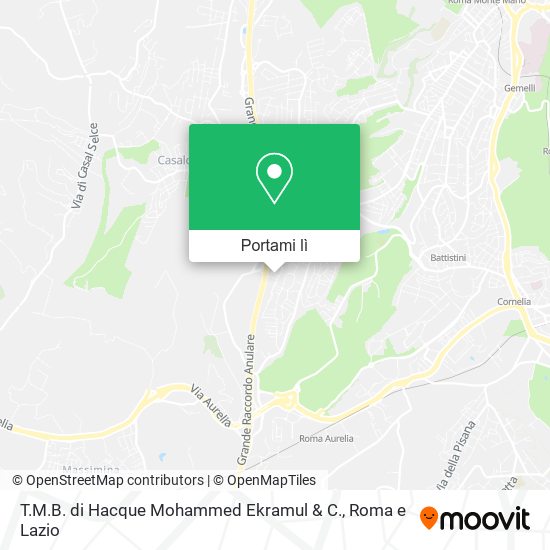 Mappa T.M.B. di Hacque Mohammed Ekramul & C.