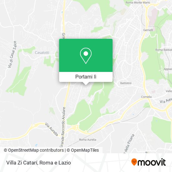 Mappa Villa Zi Catarí