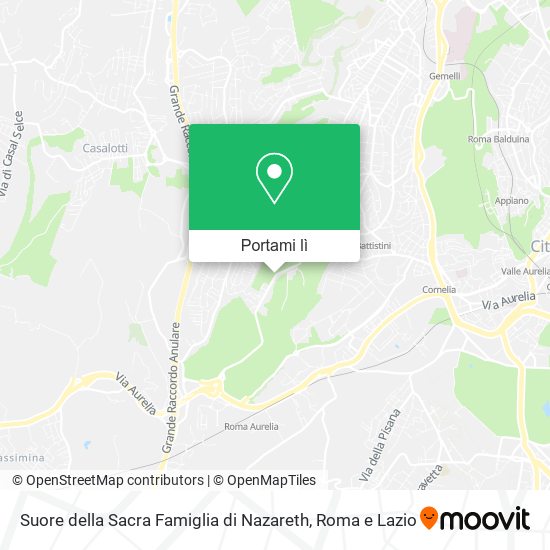 Mappa Suore della Sacra Famiglia di Nazareth