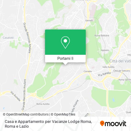 Mappa Casa e Appartamento per Vacanze Lodge Roma