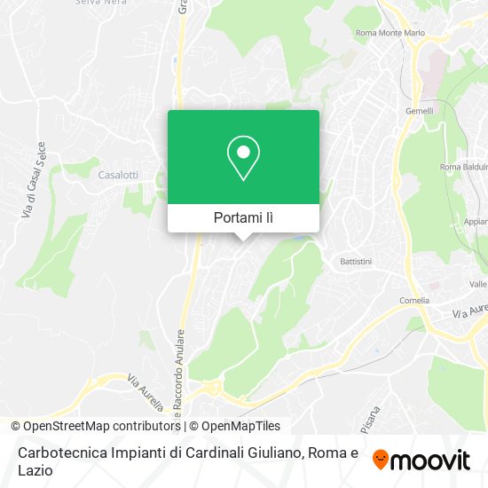 Mappa Carbotecnica Impianti di Cardinali Giuliano