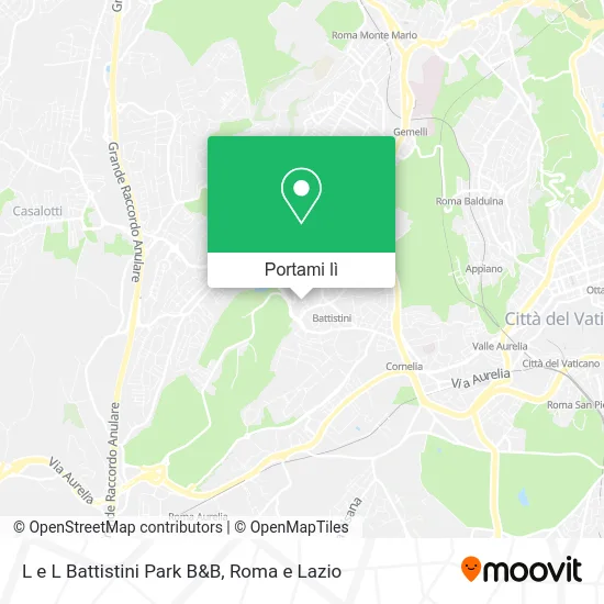 Mappa L e L Battistini Park B&B