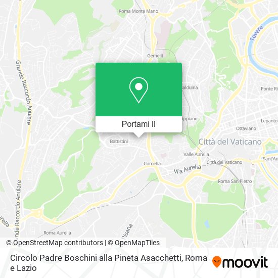 Mappa Circolo Padre Boschini alla Pineta Asacchetti