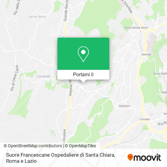 Mappa Suore Francescane Ospedaliere di Santa Chiara