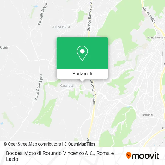 Mappa Boccea Moto di Rotundo Vincenzo & C.