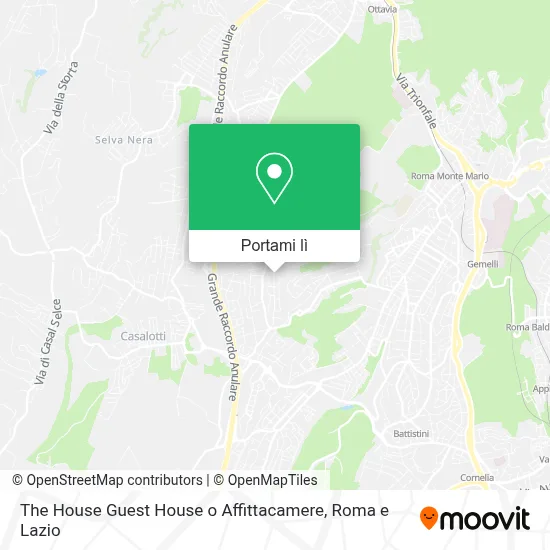 Mappa The House Guest House o Affittacamere