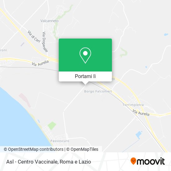 Mappa Asl - Centro Vaccinale