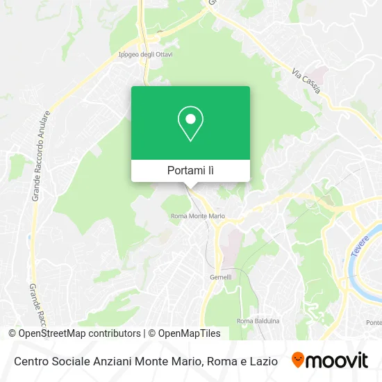 Mappa Centro Sociale Anziani Monte Mario