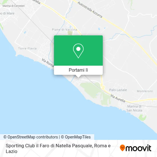 Mappa Sporting Club il Faro di Natella Pasquale