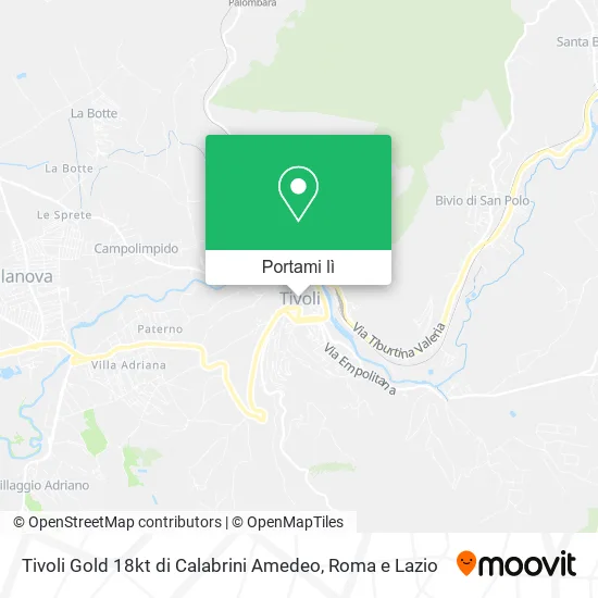 Mappa Tivoli Gold 18kt di Calabrini Amedeo