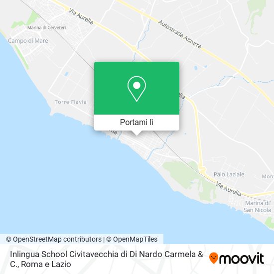 Mappa Inlingua School Civitavecchia di Di Nardo Carmela & C.