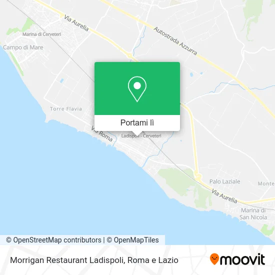 Mappa Morrigan Restaurant Ladispoli