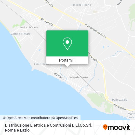 Mappa Distribuzione Elettrica e Costruzioni D.El.Co.Srl
