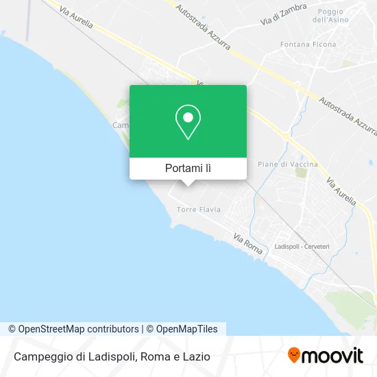 Mappa Campeggio di Ladispoli
