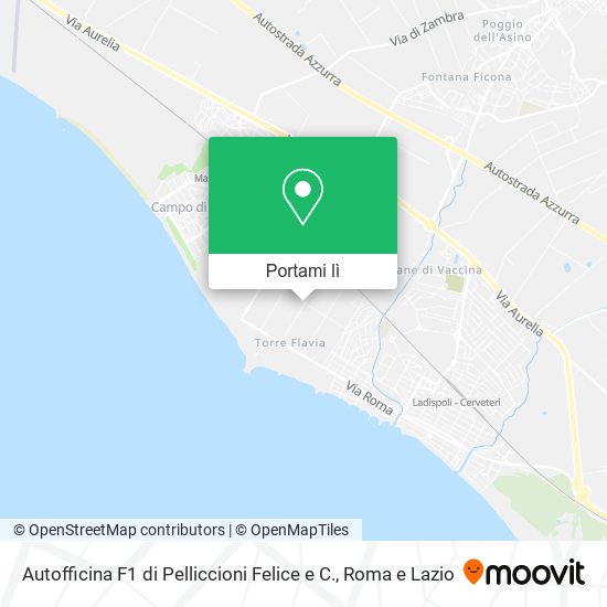 Mappa Autofficina F1 di Pelliccioni Felice e C.