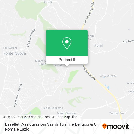 Mappa Esselleti Assicurazioni Sas di Turrini e Bellucci & C.
