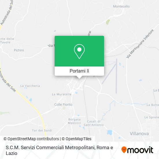 Mappa S.C.M. Servizi Commerciali Metropolitani