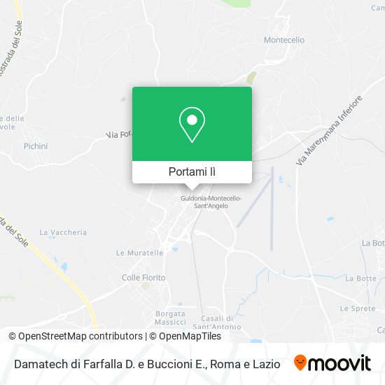 Mappa Damatech di Farfalla D. e Buccioni E.