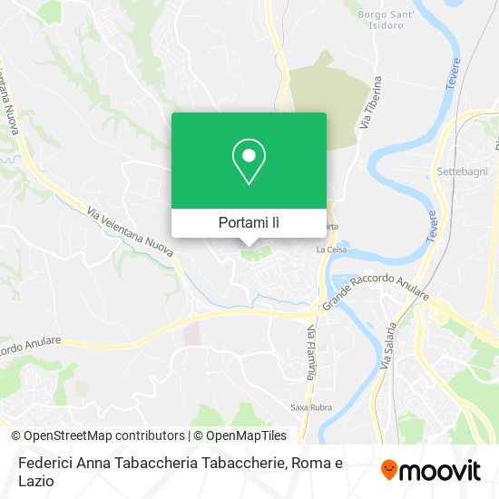 Mappa Federici Anna Tabaccheria Tabaccherie