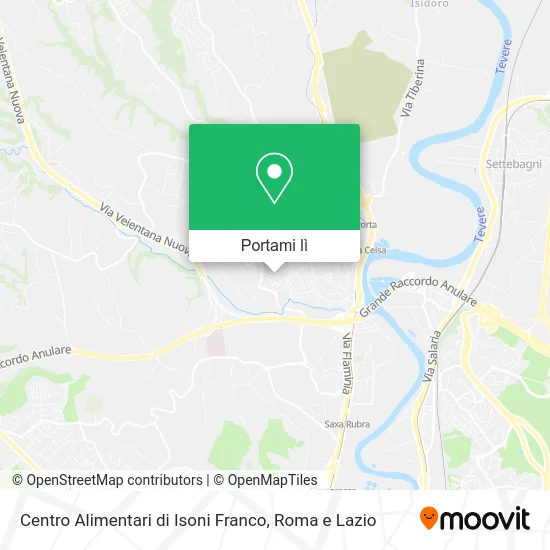 Mappa Centro Alimentari di Isoni Franco