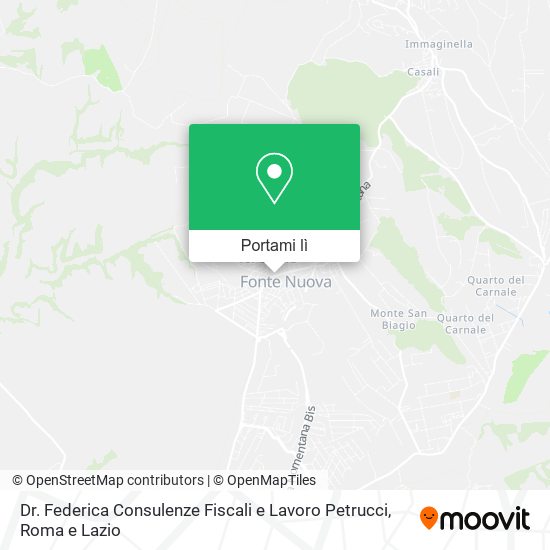 Mappa Dr. Federica Consulenze Fiscali e Lavoro Petrucci