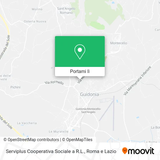 Mappa Serviplus Cooperativa Sociale a R.L.