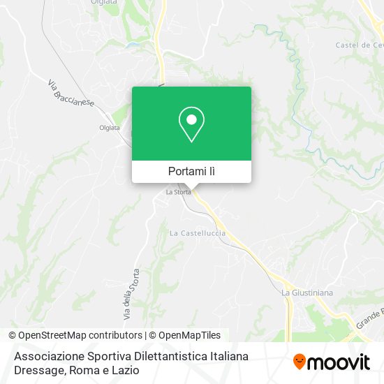 Mappa Associazione Sportiva Dilettantistica Italiana Dressage