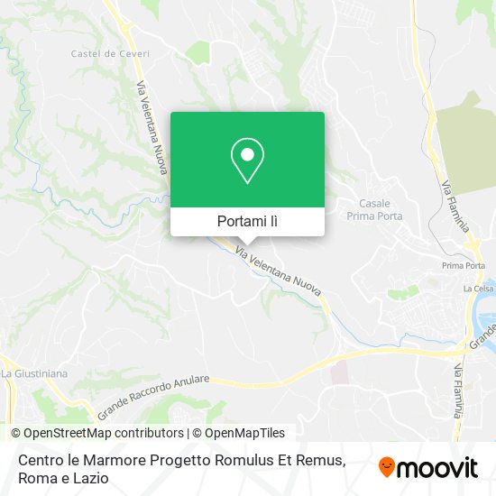 Mappa Centro le Marmore Progetto Romulus Et Remus