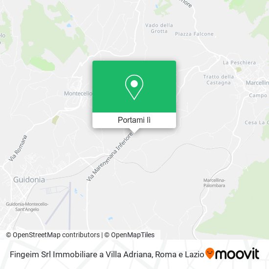 Mappa Fingeim Srl Immobiliare a Villa Adriana
