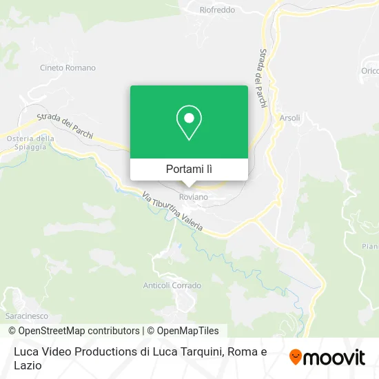 Mappa Luca Video Productions di Luca Tarquini