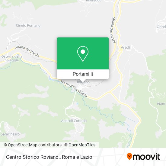 Mappa Centro Storico Roviano.