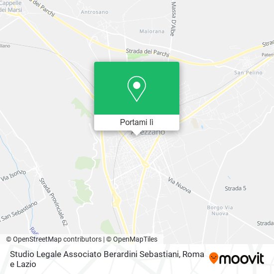 Mappa Studio Legale Associato Berardini Sebastiani