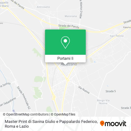 Mappa Master Print di Savina Giulio e Pappalardo Federico