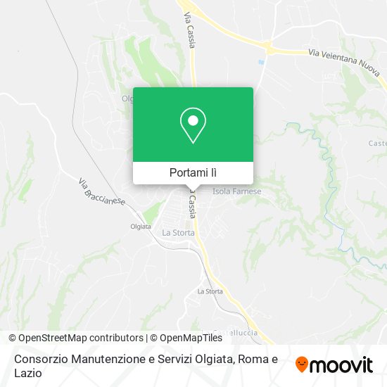 Mappa Consorzio Manutenzione e Servizi Olgiata