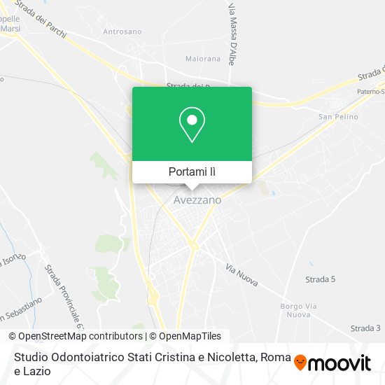 Mappa Studio Odontoiatrico Stati Cristina e Nicoletta