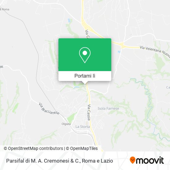 Mappa Parsifal di M. A. Cremonesi & C.