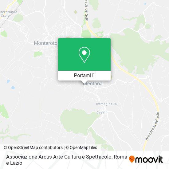 Mappa Associazione Arcus Arte Cultura e Spettacolo