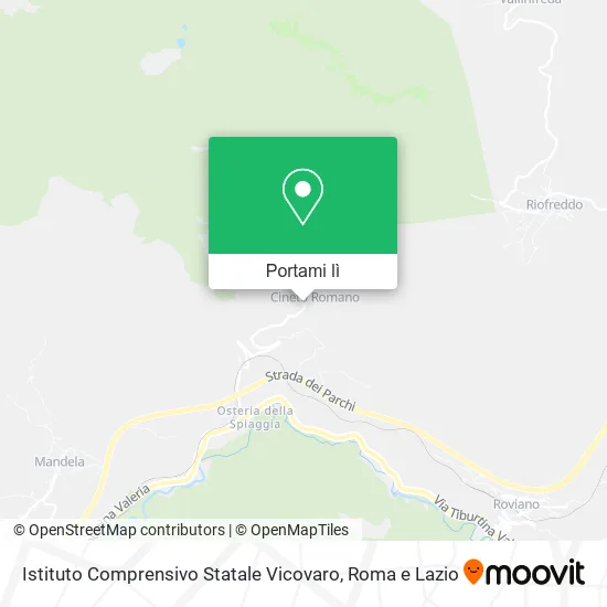 Mappa Istituto Comprensivo Statale Vicovaro